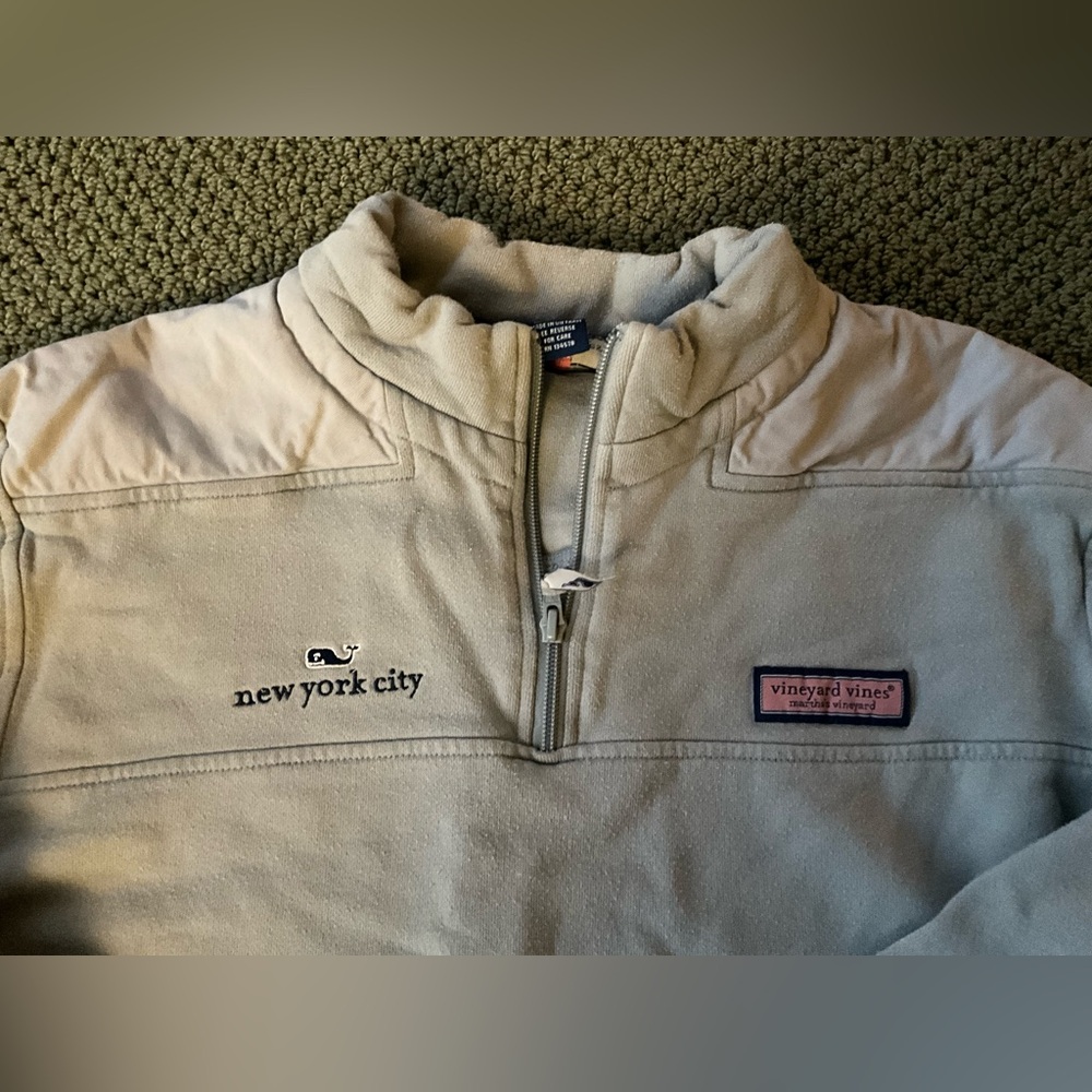 Vineyard Vines Gray Quarter-Zip Sweatshirt